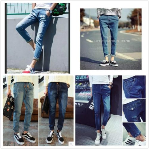 Jeans pour adolescent pieds Slim en CVC Quatre saisons - Ref 1468235