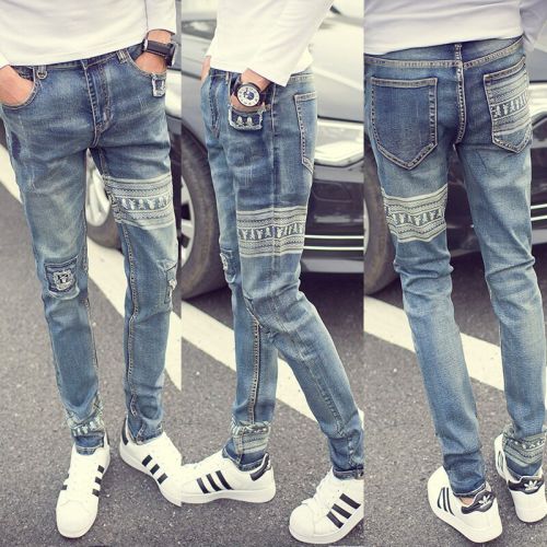 Jeans pour jeunesse pieds Slim automne - Ref 1468242