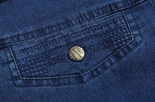 Jeans coupe droite en CVC pour été - Ref 1468259