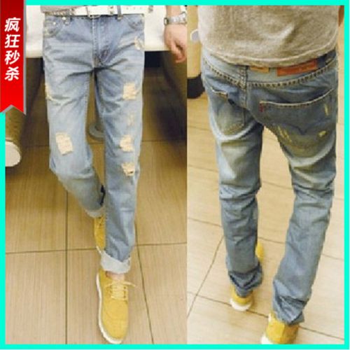 Jeans pour adolescent coupe droite Quatre saisons - Ref 1468427