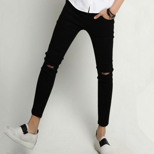 Jeans pour adolescent pieds Slim en CVC été - Ref 1468462