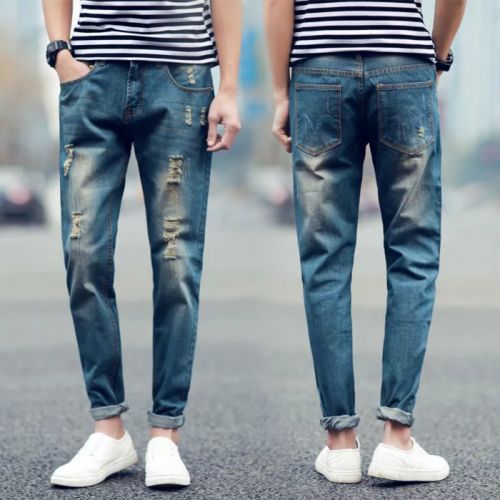Jeans pour jeunesse pieds Slim Quatre saisons - Ref 1468501