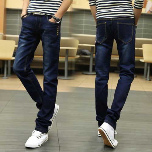 Jeans pour adolescent pieds Slim JEANS en coton été - Ref 1468541