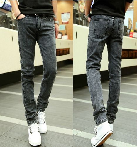 Jeans pour adolescent pieds Slim en coton été - Ref 1468548