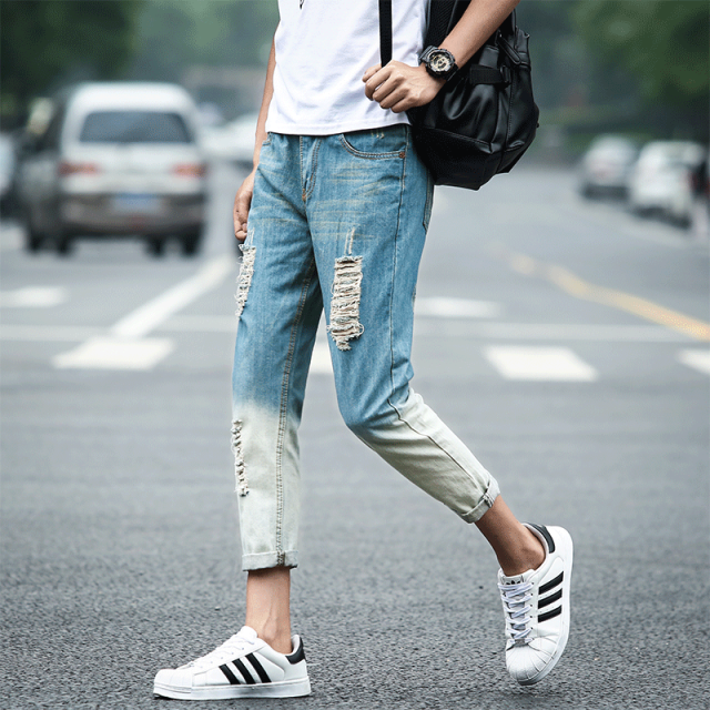 Jeans pour adolescent Sarouel en coton printemps - Ref 1468558