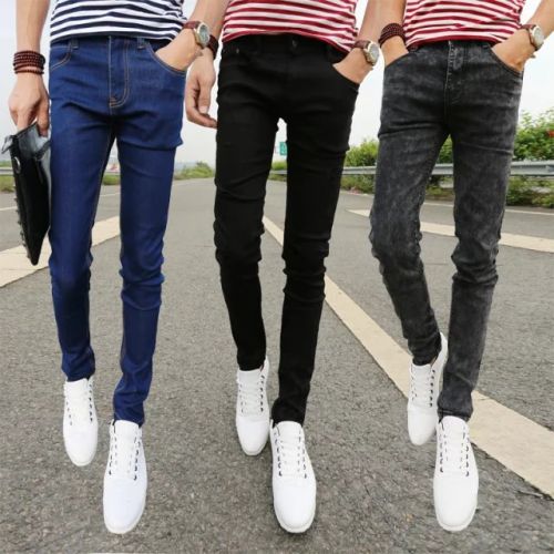 Jeans pour adolescent pieds Slim GAINER en coton Quatre saisons - Ref 1468669
