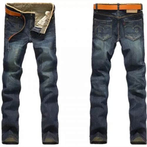 Jeans pour adolescent coupe droite en polyester printemps - Ref 1468745