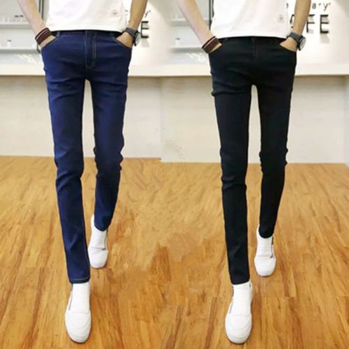 Jeans pour adolescent pieds Slim en Résine de fibres coton printemps - Ref 1468811