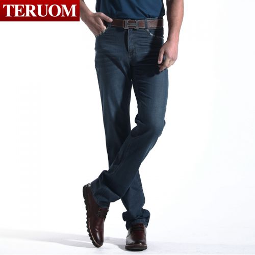 Jeans pour jeunesse coupe droite TERUOM en coton été - Ref 1468911