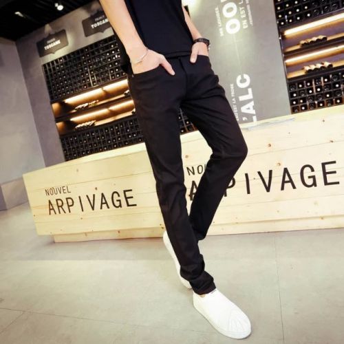 Jeans pour adolescent pieds Slim en coton Quatre saisons - Ref 1468990