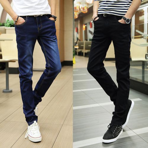 Jeans pour jeunesse pieds Slim en coton Quatre saisons - Ref 1469040
