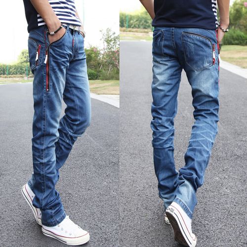 Jeans pour adolescent pieds Slim en coton hiver - Ref 1469051