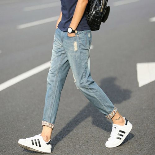 Jeans pour adolescent pieds Slim été - Ref 1469053