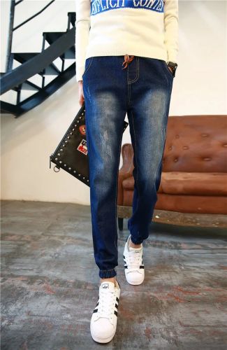 Jeans pour adolescent pieds Slim coton Quatre saisons - Ref 1469449