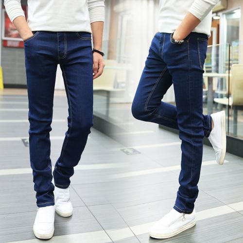 Jeans pour adolescent pieds Slim VIETTOLONS en coton Quatre saisons - Ref 1469480