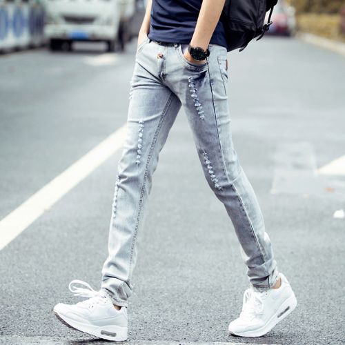 Jeans pour adolescent pieds Slim Quatre saisons - Ref 1469485