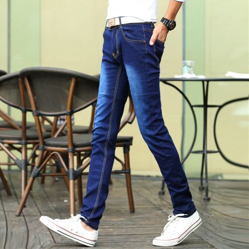 Jeans pour adolescent pieds Slim VIETTOLONS en coton Quatre saisons - Ref 1469501