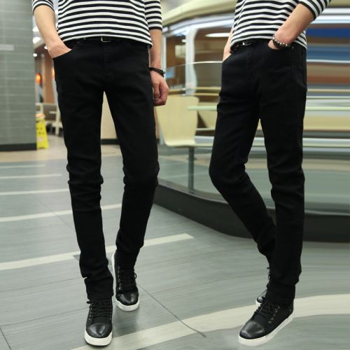 Jeans pour adolescent pieds Slim en coton Quatre saisons - Ref 1469532