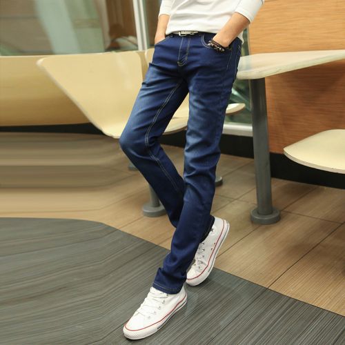 Jeans pour adolescent pieds Slim hiver - Ref 1469545