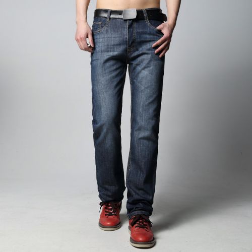 Jeans pour jeunesse coupe droite en coton printemps - Ref 1469713