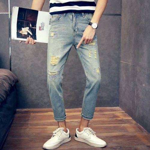 Jeans pour adolescent Sarouel en coton été - Ref 1469903