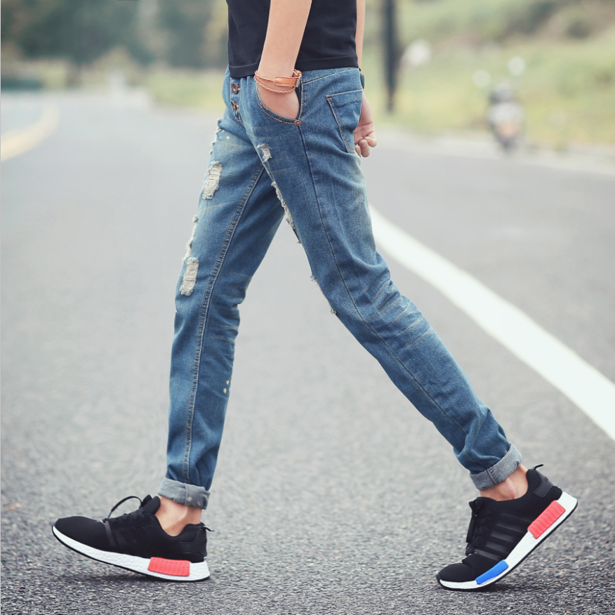 Jeans pour jeunesse droite coton été - Ref 1469931