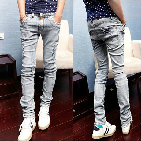 Jeans pour jeunesse pieds Slim en coton été - Ref 1469937