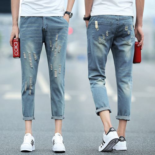 Jeans pour adolescent pieds Slim été - Ref 1469955