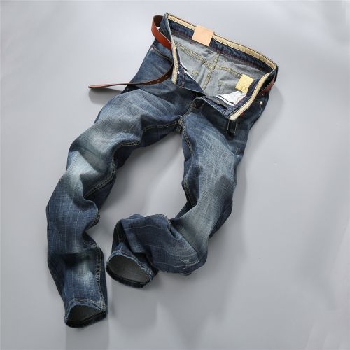 Jeans pour jeunesse coupe droite en coton automne - Ref 1469973