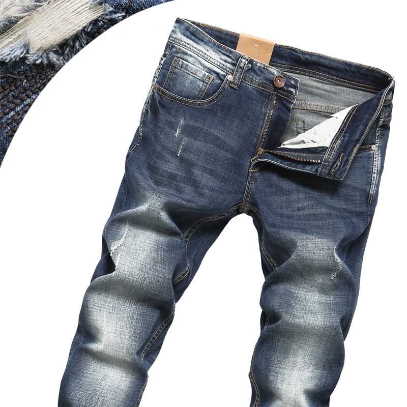 Jeans pour adolescent coupe droite en coton été - Ref 1469992