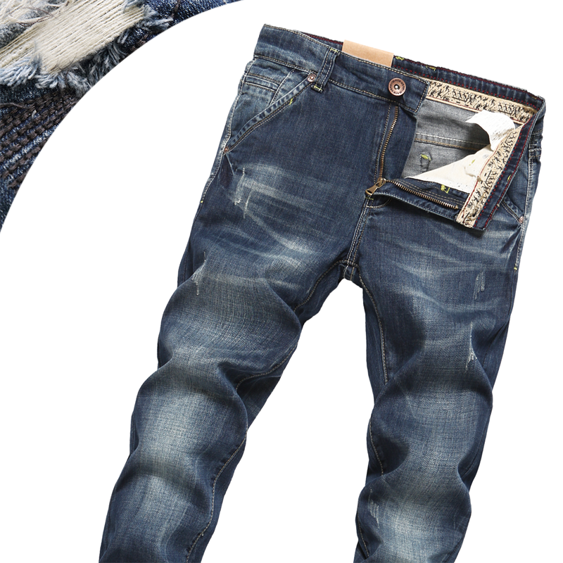 Jeans pour jeunesse coupe droite en coton automne - Ref 1469998