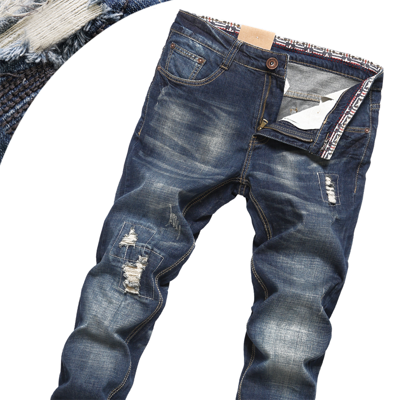 Jeans pour jeunesse coupe droite en coton automne - Ref 1469999