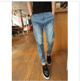 Jeans pour adolescent pieds Slim en coton - Ref 1470036