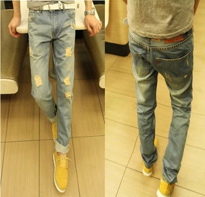 Jeans pour adolescent pieds Slim Quatre saisons - Ref 1470141