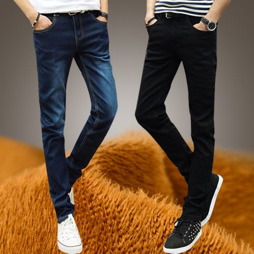 Jeans pour jeunesse pieds Slim en coton bio écologique hiver - Ref 1470152