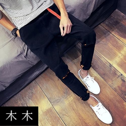 Jeans pour adolescent pieds Slim été - Ref 1470170