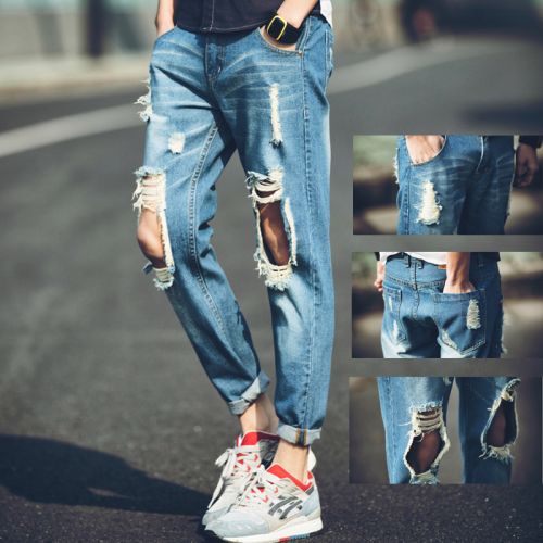 Jeans pour jeunesse pieds Slim été - Ref 1470181