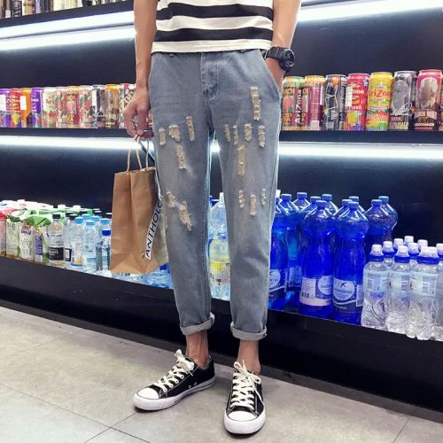 Jeans pour jeunesse droite coton été - Ref 1470193