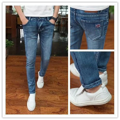 Jeans pour adolescent pieds Slim en CVC automne - Ref 1470292