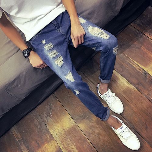 Jeans pour adolescent Sarouel en coton été - Ref 1470305