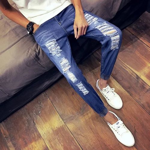 Jeans pour adolescent pieds Slim automne - Ref 1470309