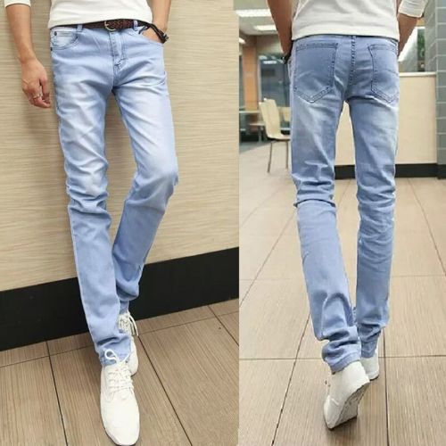 Jeans pour adolescent pieds Slim JEANS en coton été - Ref 1470386