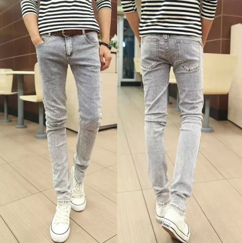 Jeans pour adolescent pieds Slim en coton Quatre saisons - Ref 1470432