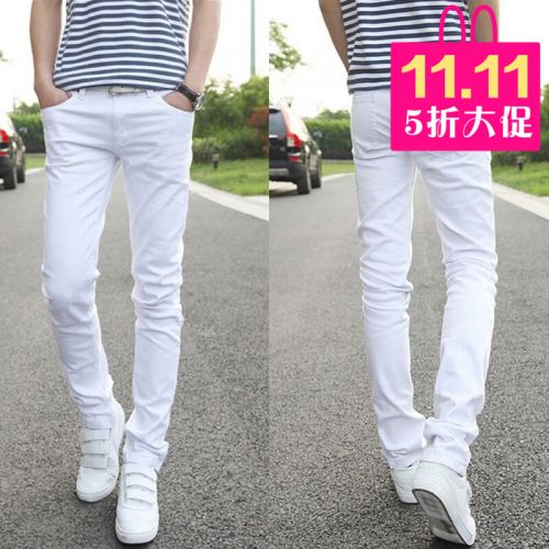 Jeans pour adolescent pieds Slim en coton Quatre saisons - Ref 1470470