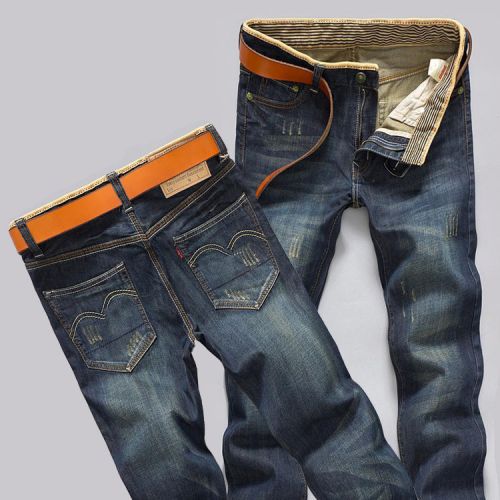 Jeans pour adolescent coupe droite en coton automne - Ref 1470498
