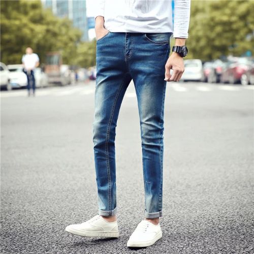 Jeans pour adolescent pieds Slim en CVC Quatre saisons - Ref 1470506