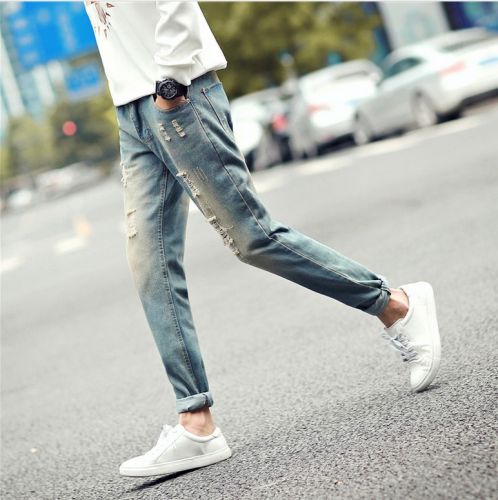 Jeans pour adolescent droite coton automne - Ref 1470534