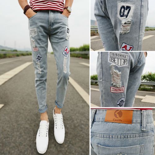 Jeans pour adolescent Sarouel en coton Quatre saisons - Ref 1470551