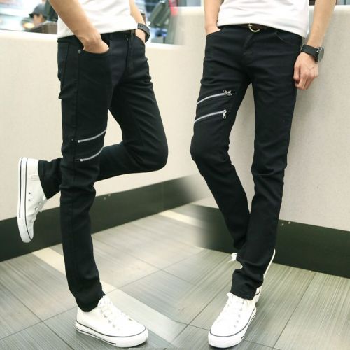 Jeans pour adolescent pieds Slim en coton Quatre saisons - Ref 1470556