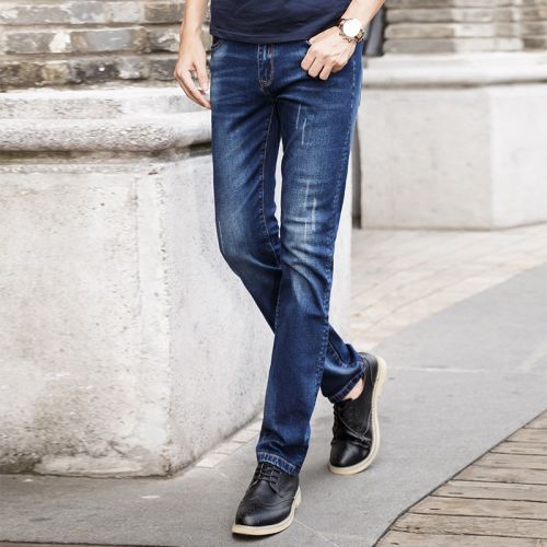 Jeans pour jeunesse pieds Slim en coton automne - Ref 1470601